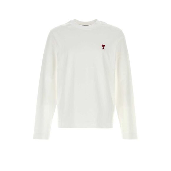 Ami Men White Cotton T-Shirt